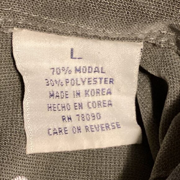 Bamboo Cay Men's Green Embroidered‎ Tropical Shirt Size L Short Sleeve Modal - Picture 8 of 8